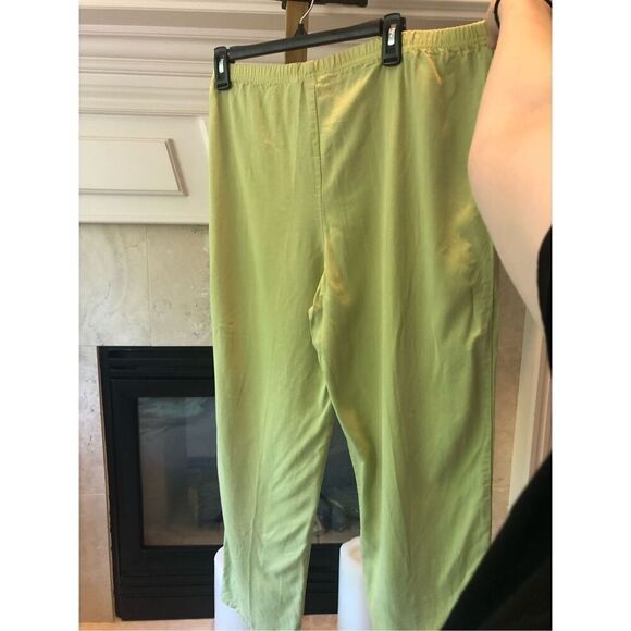 Froxx Women’s Green Striped Pattern 2 Piece Suit Blazer and Pants Size L - Picture 12 of 12